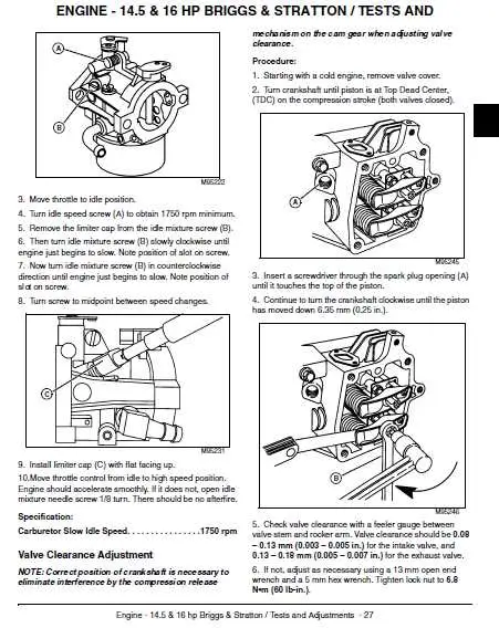 john deere l110 17.5 hp kohler engine parts diagram