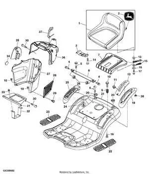 john deere la105 mower deck belt diagram
