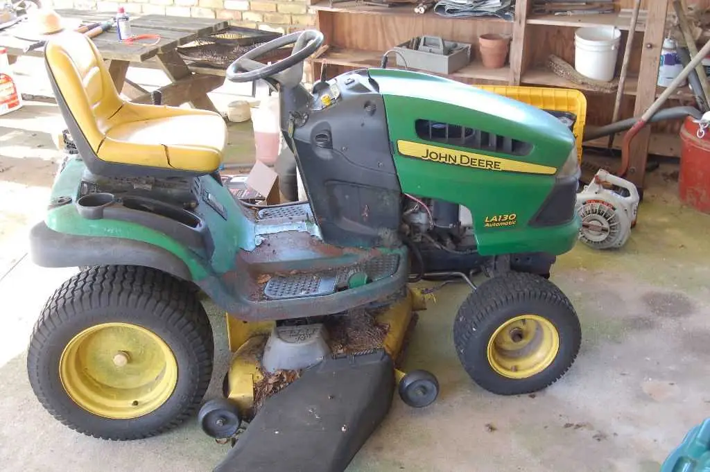 john deere la105 mower deck diagram