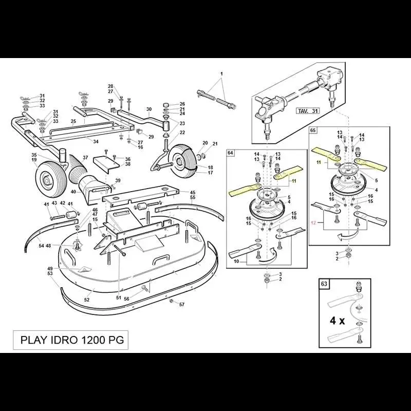 john deere la140 mower deck parts diagram