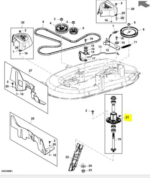 john deere la145 belt diagram