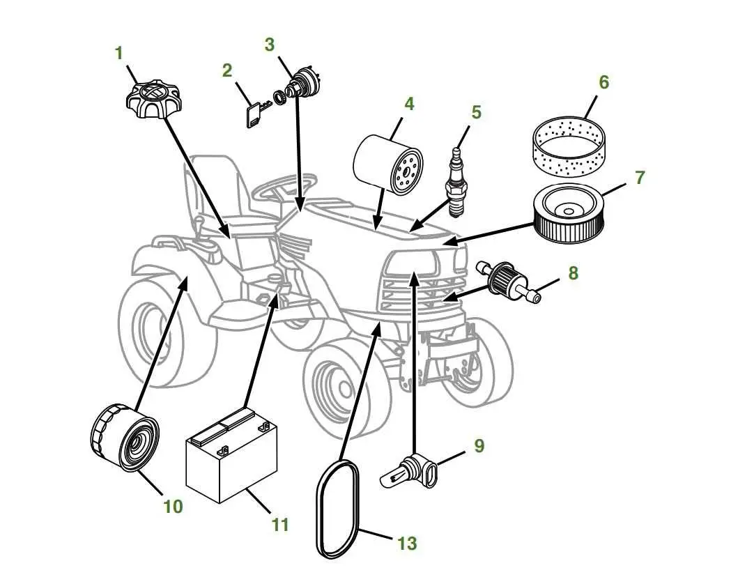 john deere la145 deck parts diagram