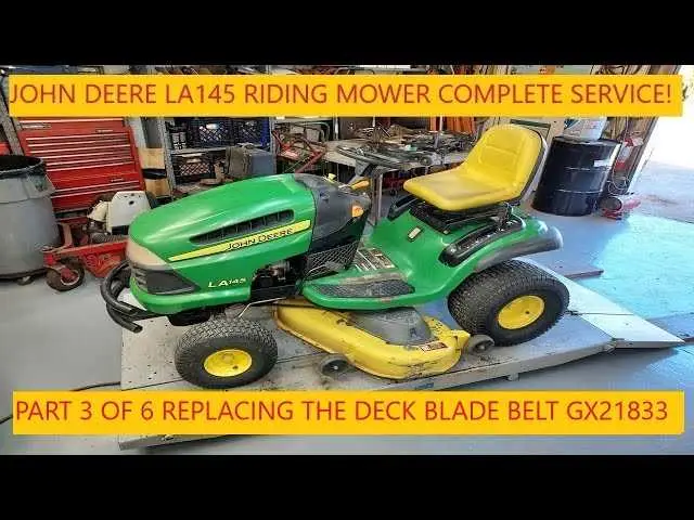 john deere la145 mower deck belt diagram