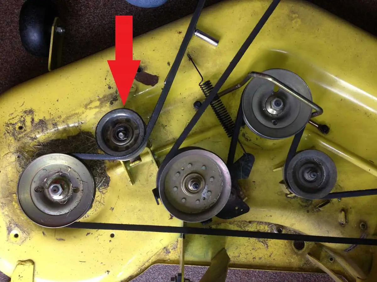 john deere la165 mower deck belt diagram