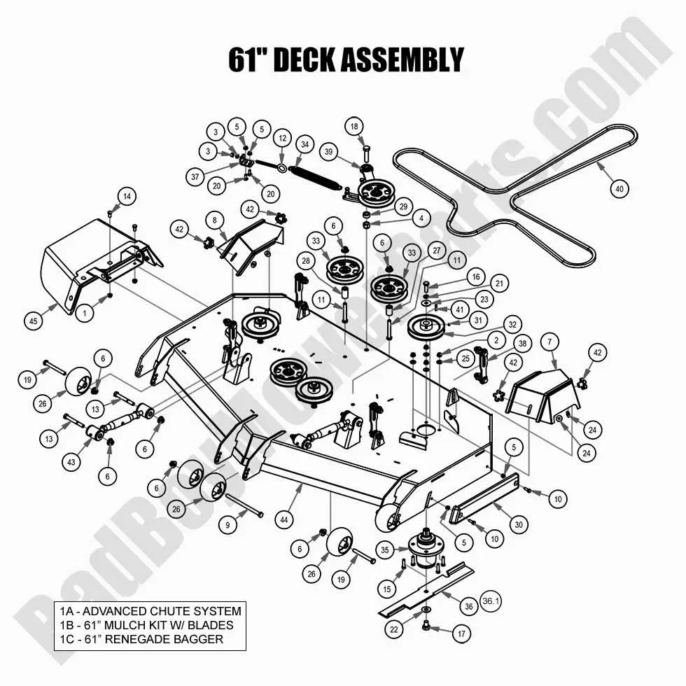 john deere lawn mower drive belt diagram