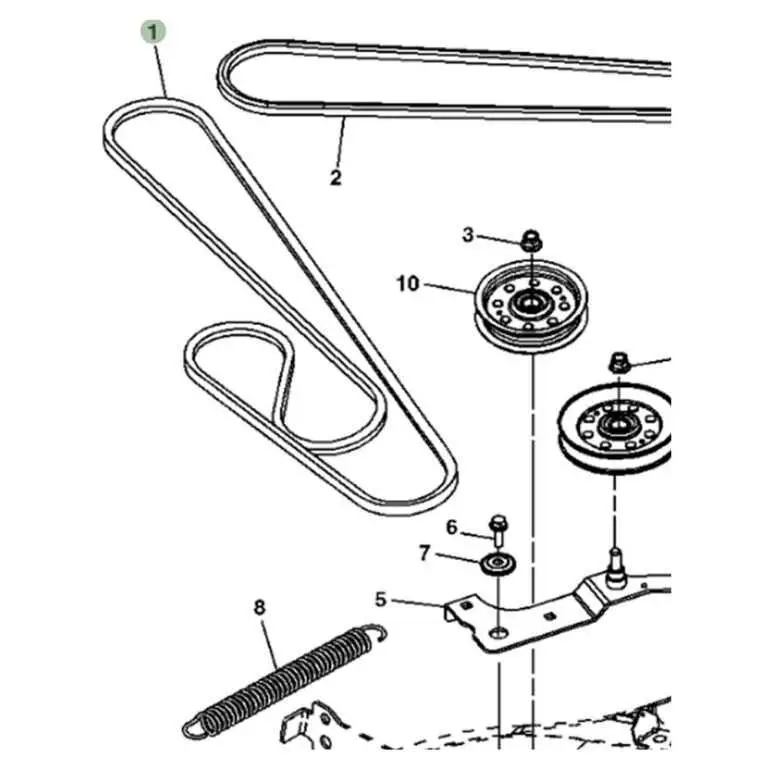 john deere lawn mower drive diagram
