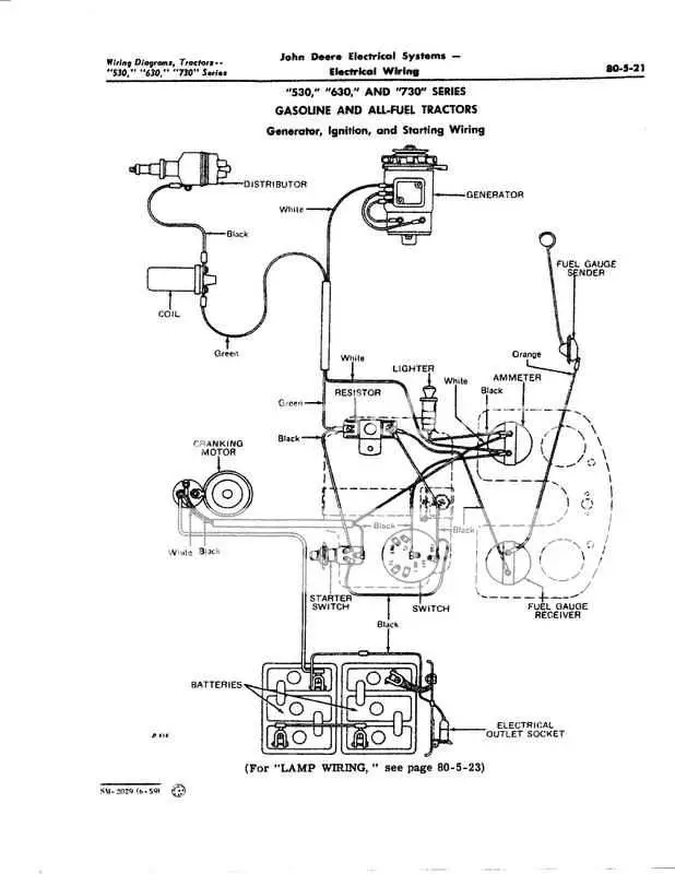 john deere light switch wiring diagram