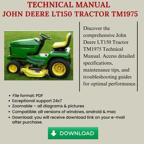 john deere lt150 engine diagram