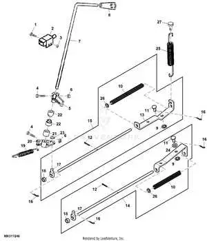 john deere lt160 engine diagram