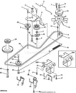 john deere lt166 48c belt diagram