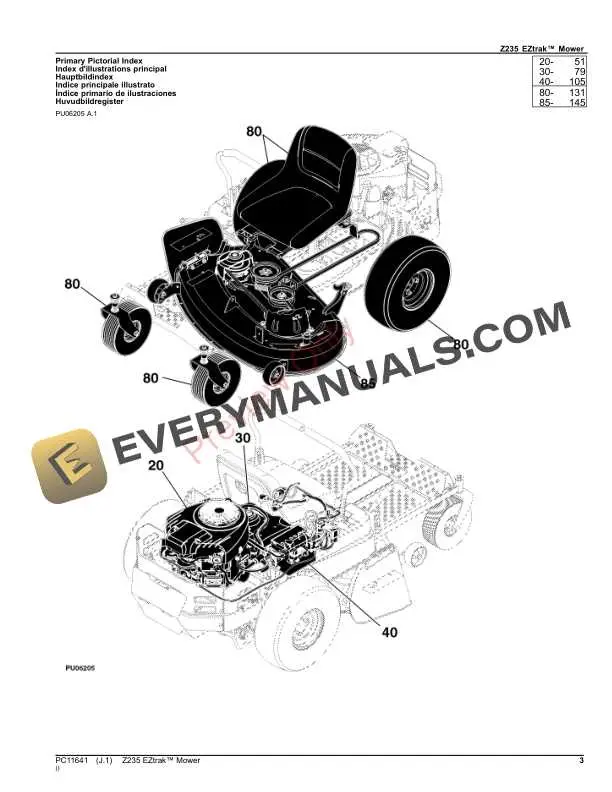 john deere lt175 parts diagram