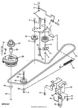john deere lt190 48c parts diagram