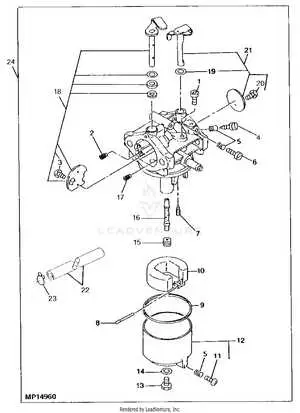 john deere lx 173 carb parts diagram