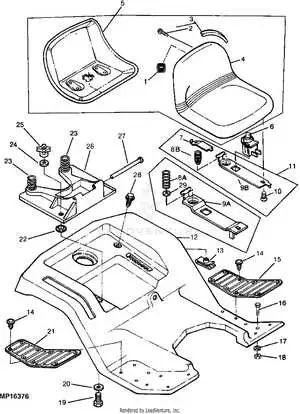 john deere lx172 mower deck belt diagram
