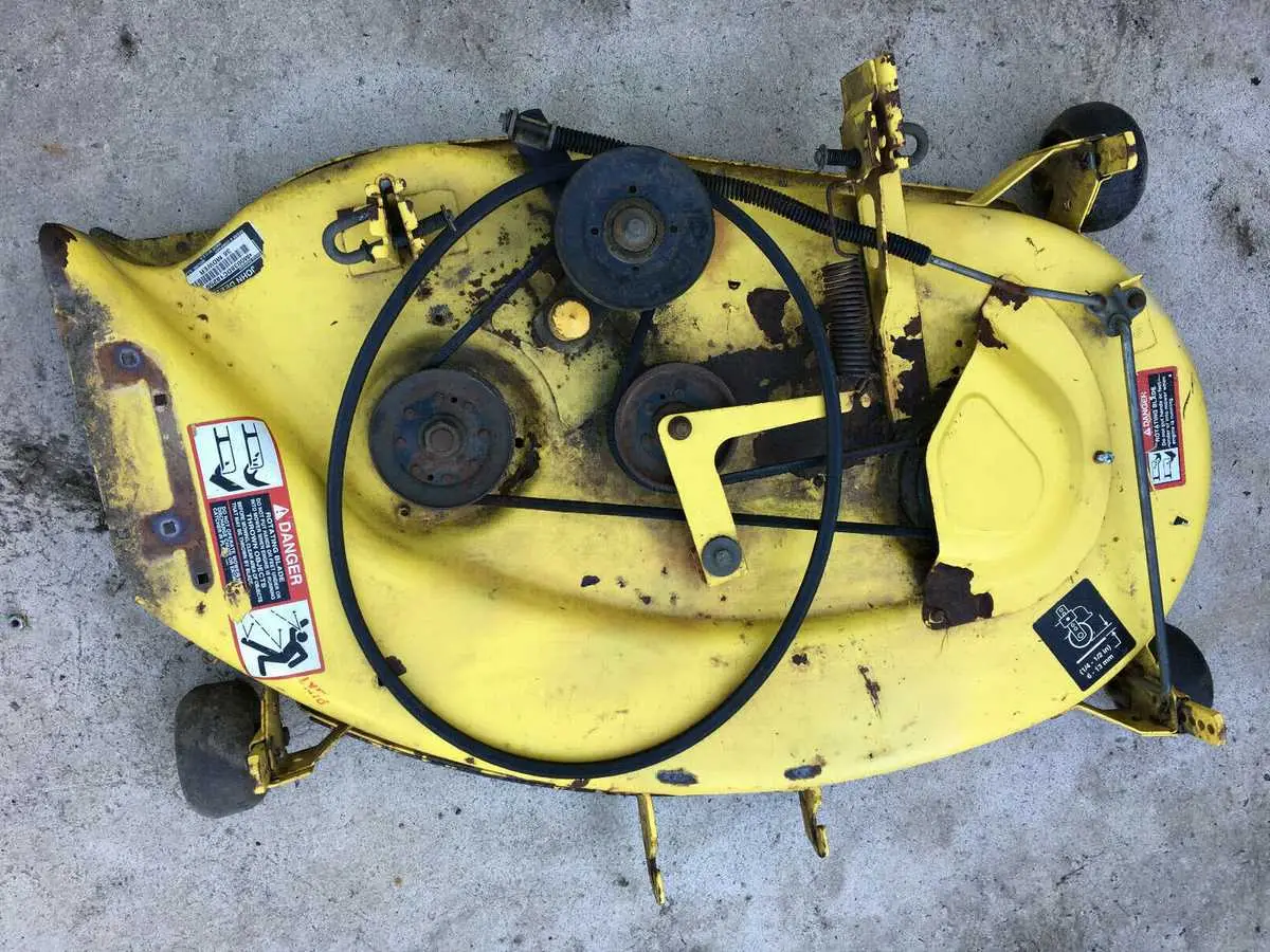 john deere lx172 mower deck belt diagram