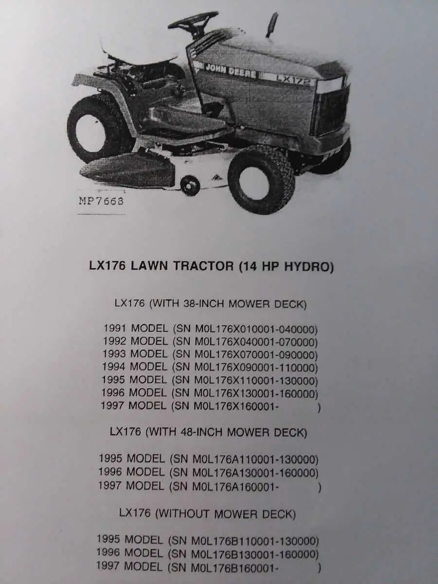 john deere lx173 parts diagram pdf