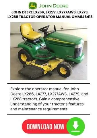 john deere lx277 aws parts diagram