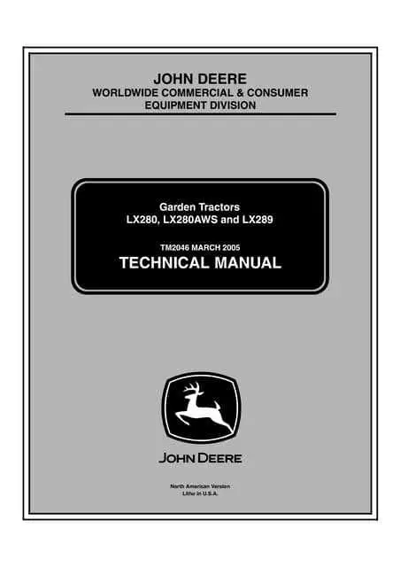 john deere lx289 parts diagram