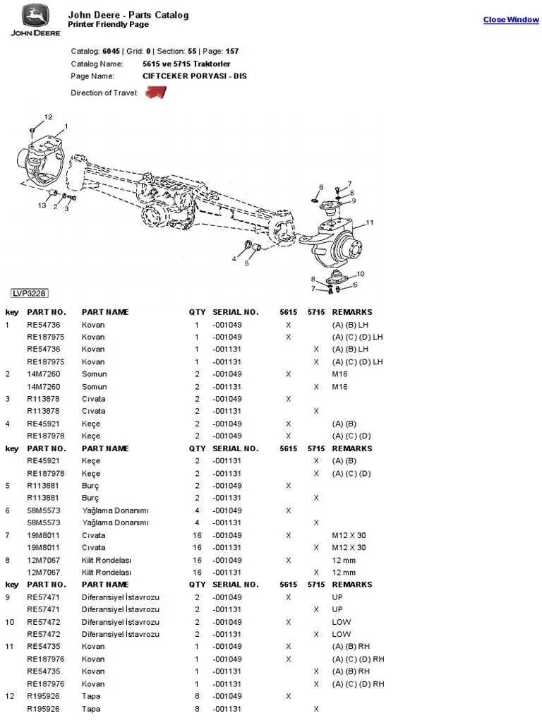 john deere oarts diagram