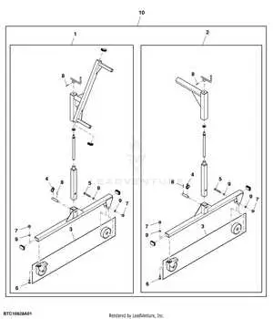 john deere parking stand diagram