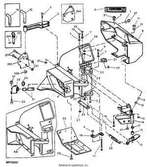 john deere power flow bagger parts diagram