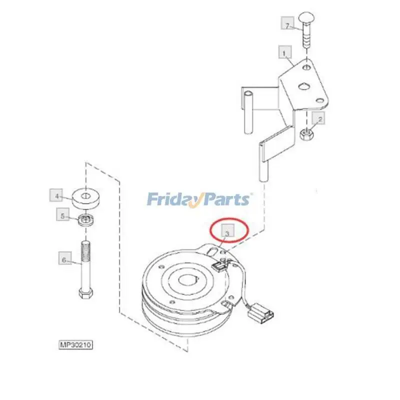 john deere pto clutch diagram
