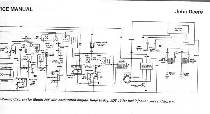 john deere riding mower clutch switch connections diagram
