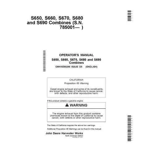 john deere s680 parts diagram