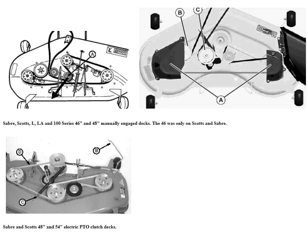 john deere sabre 46 deck belt diagram john deere sabre 46 deck belt diagram