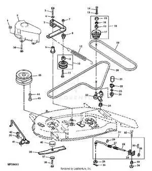 john deere sabre drive belt diagram