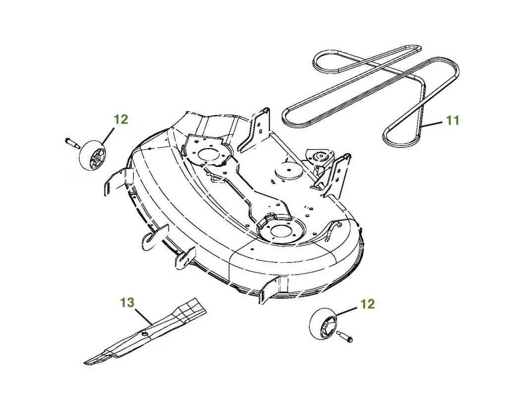 john deere sabre drive belt diagram