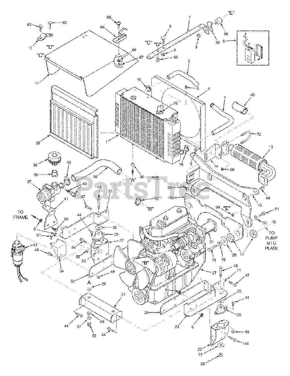 john deere sabre front parts diagram