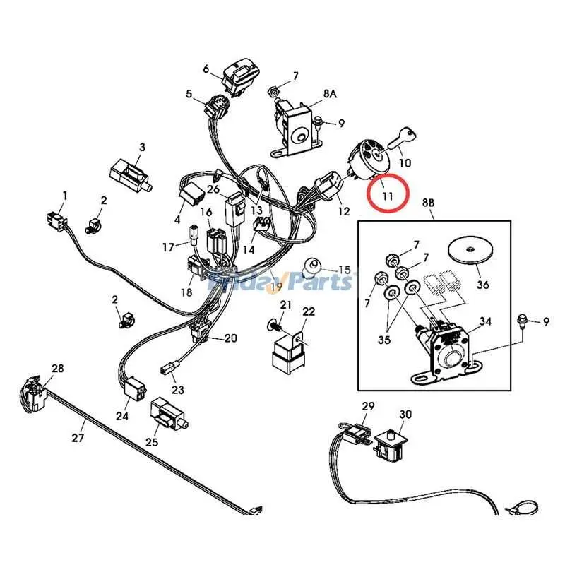 john deere sabre ignition switch diagram