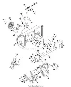 john deere snow thrower parts diagram