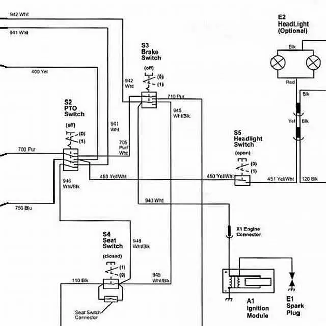 john deere stx38 pto switch wiring diagram