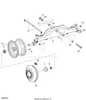 john deere stx38 steering parts diagram
