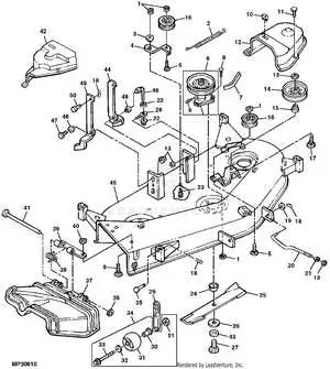 john deere stx46 drive belt diagram