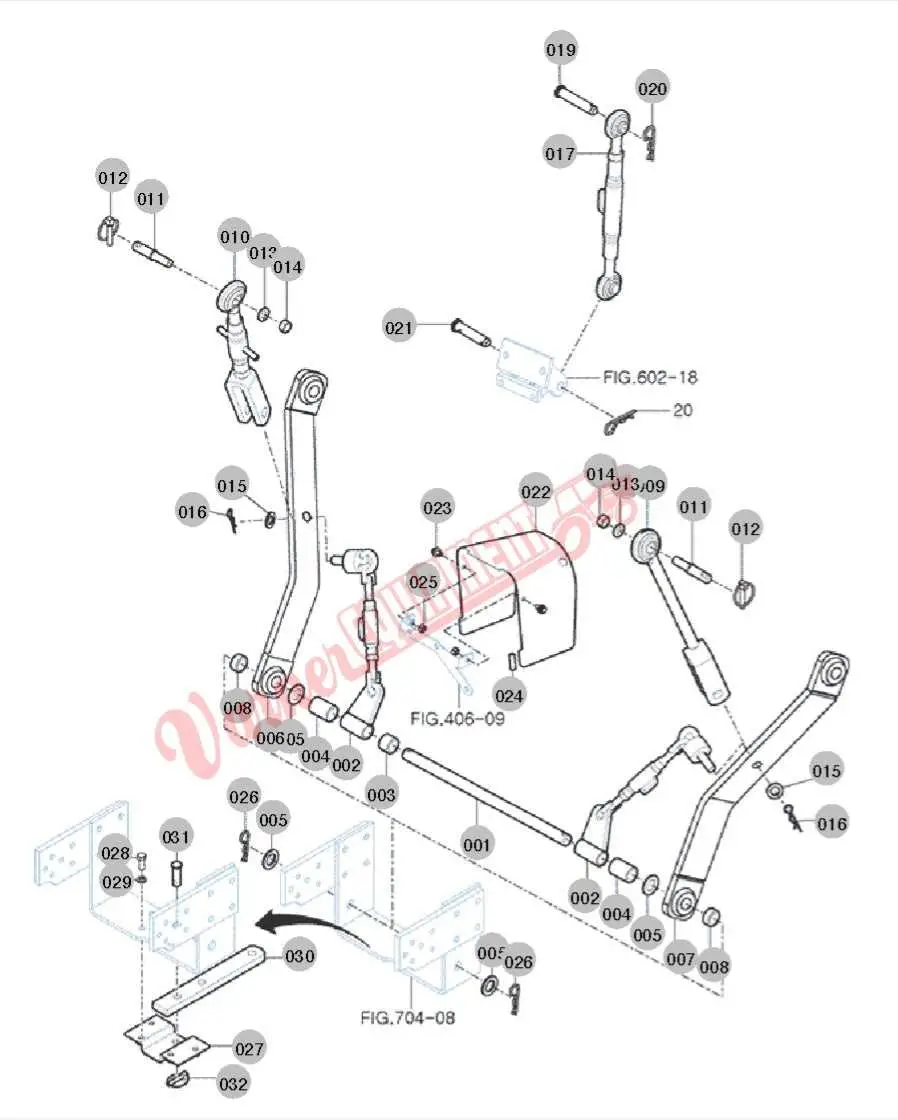 john deere three point shredder diagram