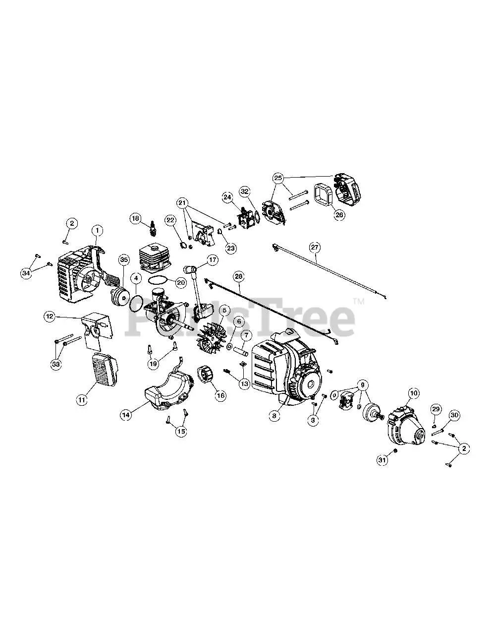 john deere trimmer parts diagram