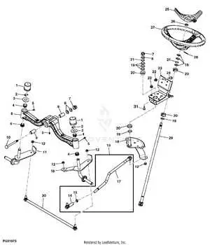 john deere x300 42 inch deck parts diagram