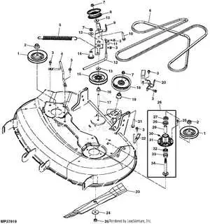 john deere x304 parts diagram