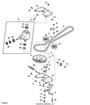 john deere x320 54 inch deck belt diagram
