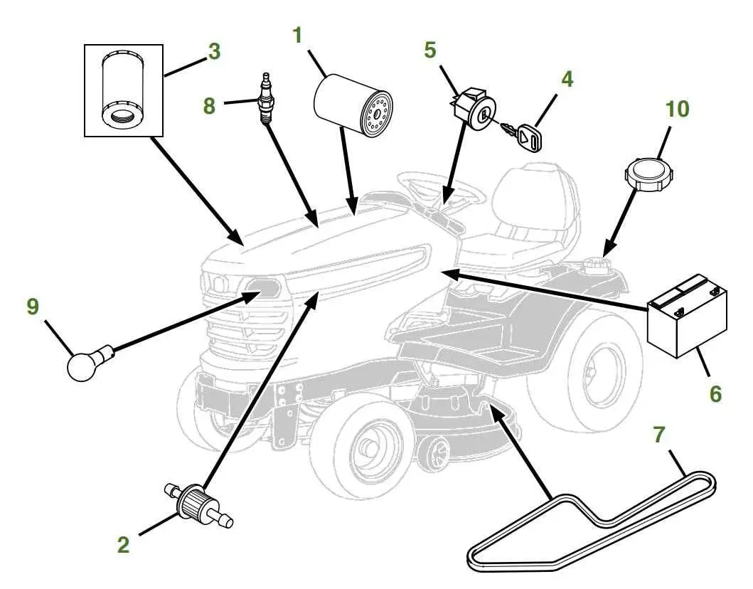 john deere x330 belt diagram