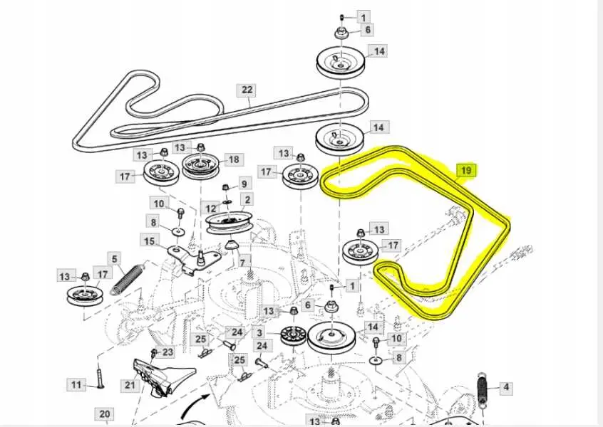 john deere x350r parts diagram