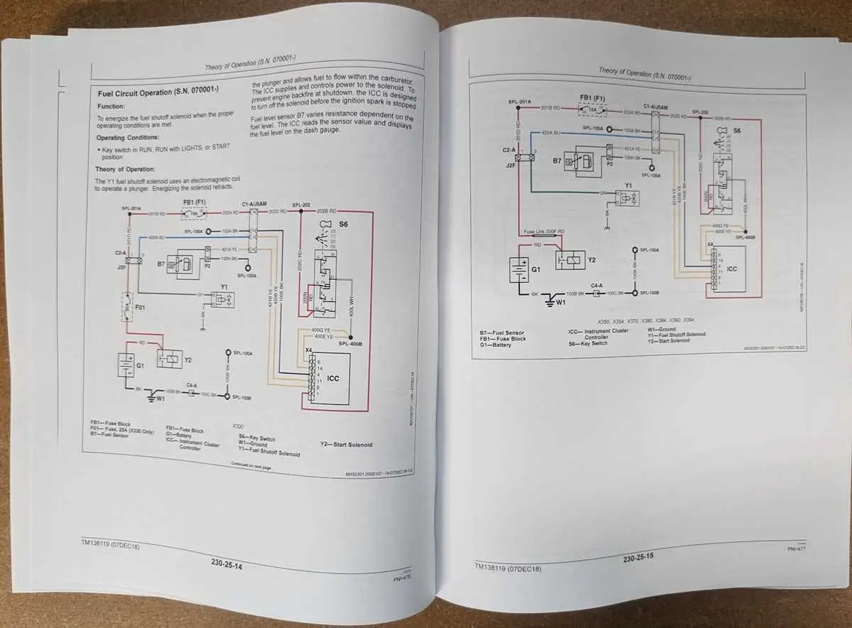 john deere x354 wiring diagram