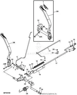 john deere x500 parts diagram