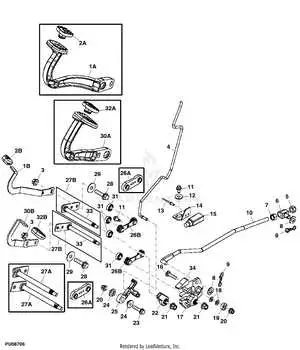 john deere x534 rear steer parts diagram