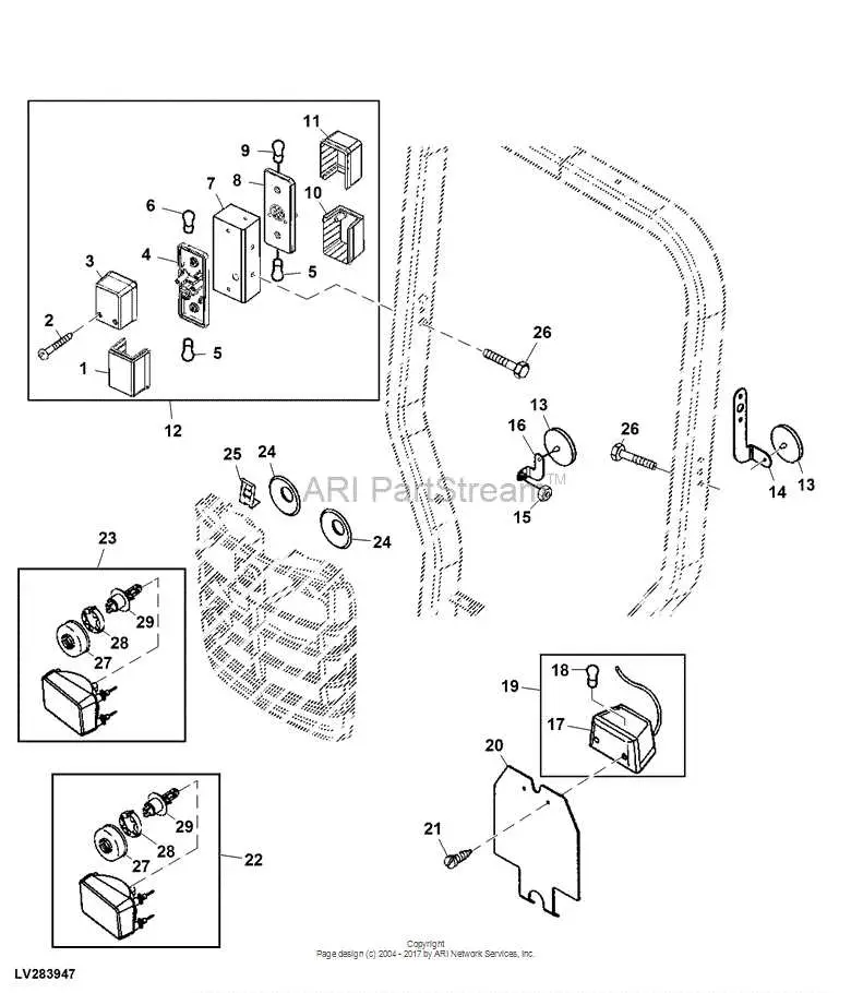 john deere x540 parts diagram