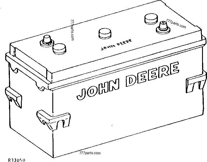 john deere x720 battery location diagram