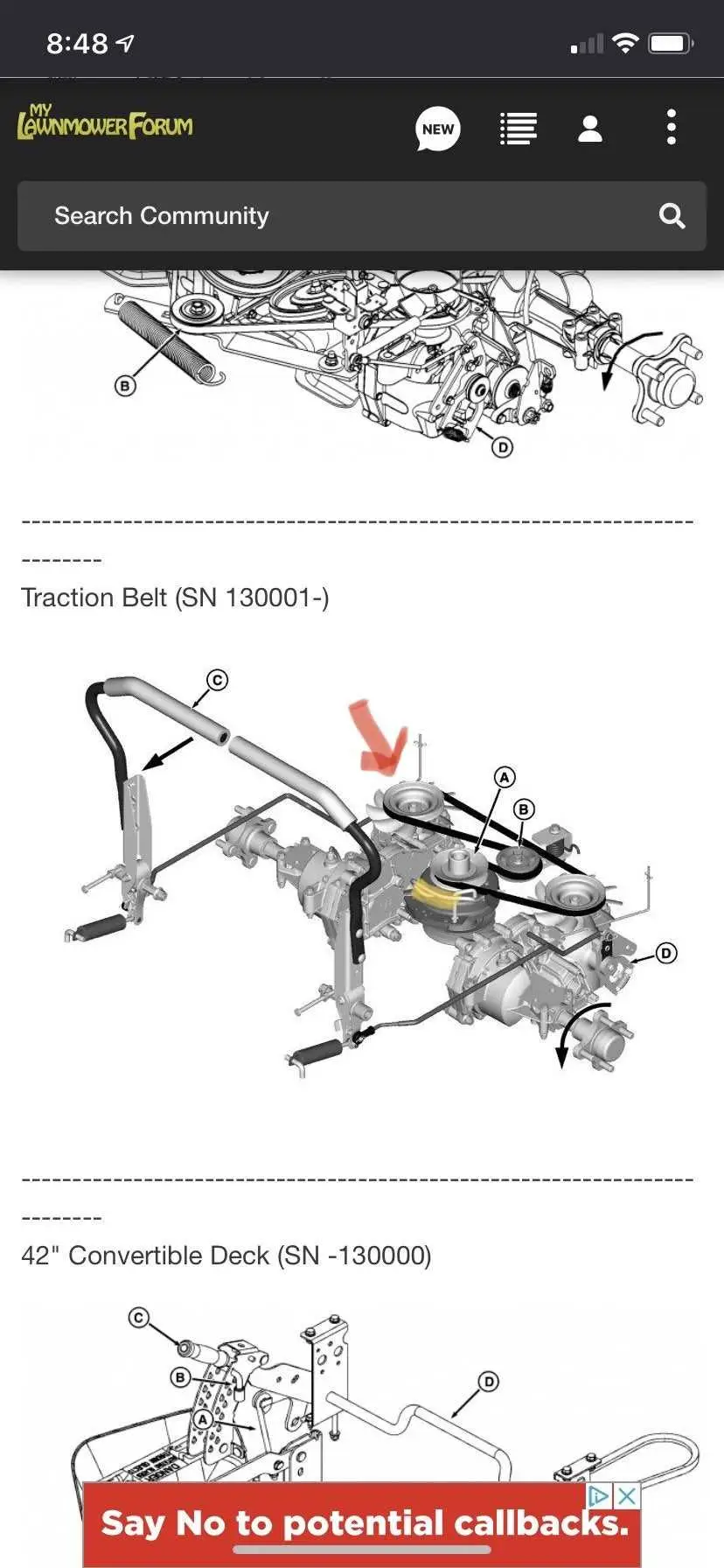 john deere z235 belt diagram